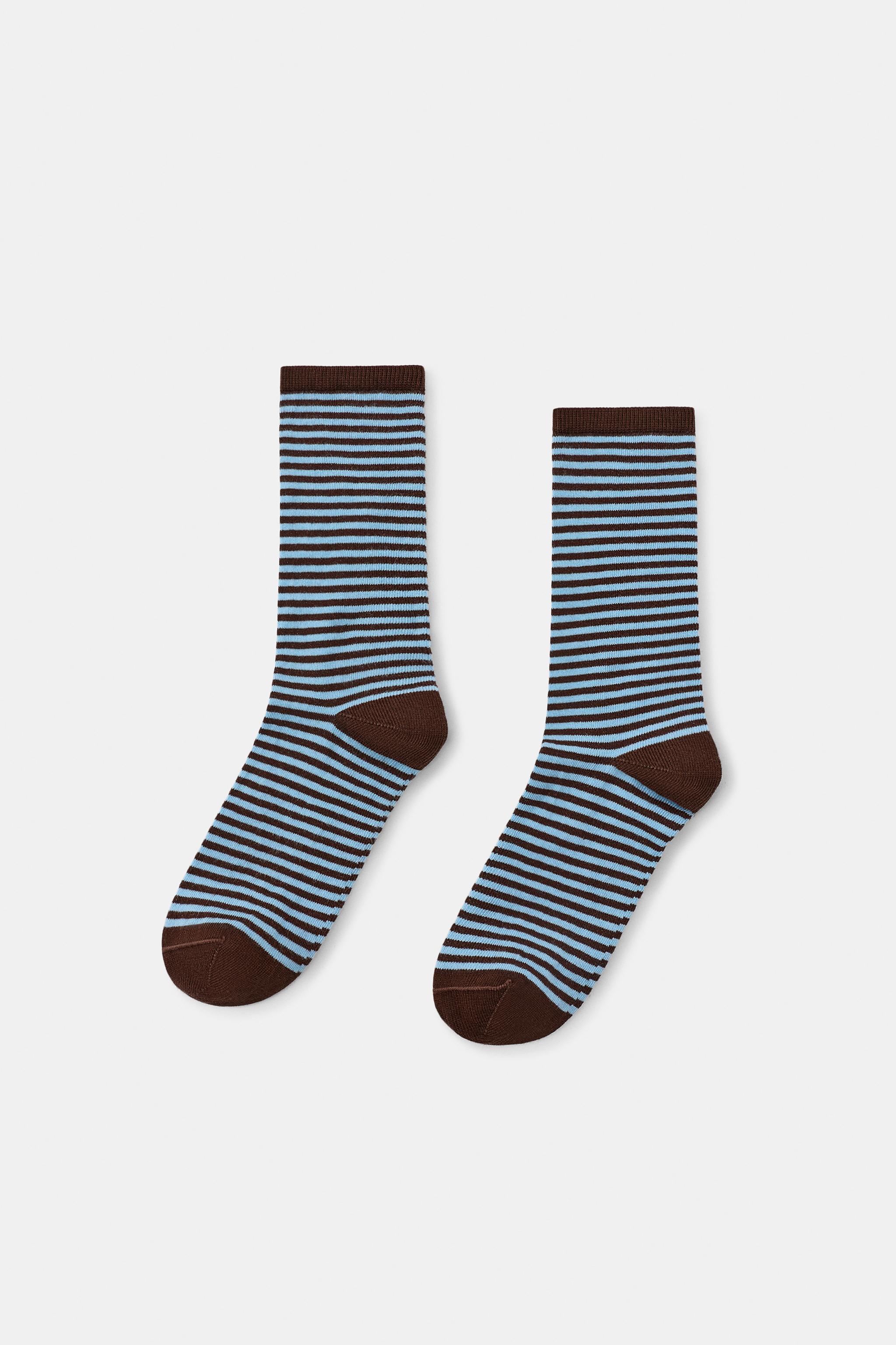 STRIPED JACQUARD SOCKS